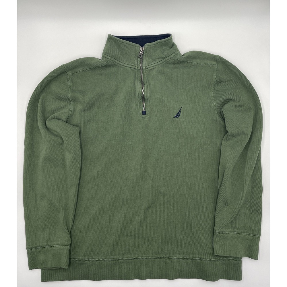 Nautica Sweatshirt Green Pullover Mens Size‎ XL #C247